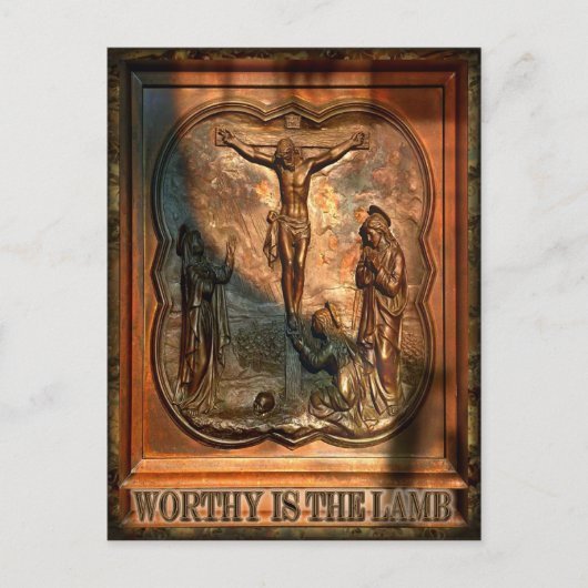 La carte postale de l'agneau est digne (Devant)