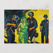 La carte postale de l'arrestation de la Statue de (Devant)