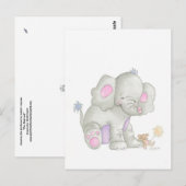 La carte postale de l'éléphant (Devant / Derrière)