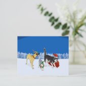 La carte postale de l'équipage Carol Christmas (Debout devant)