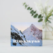 La carte postale de l'Everest de l'Himalaya (Debout devant)