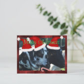 La carte postale de Noël d'enfants de chèvre peut (Debout devant)