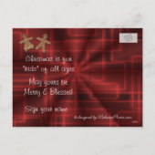 La carte postale de Noël d'enfants de chèvre peut (Dos)