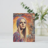 La carte postale de peinture de la dame rétro magn (Debout devant)