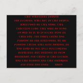 LA CARTE POSTALE DE PRIÈRE DES ROULEURS (Devant)