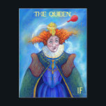 La carte postale de reine par Mike Winterbauer<br><div class="desc">La reine déplore un autre anniversaire pendant qu'un ballon rouge siffle par dans la peinture que j'ai faite pour le livre "SI" que mon épouse a écrit et j'illustrais. Un art plus grand chez www.winterbauerarts.com.</div>