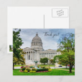 La carte postale de remerciement du Capitole du Mi (Devant / Derrière)