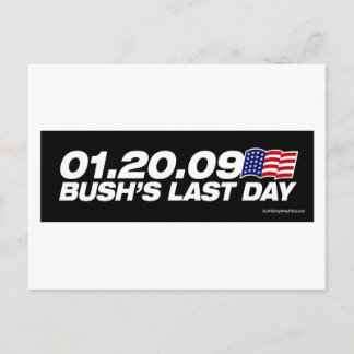 La carte postale Dernière journée de Bush