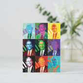La carte postale des 9 visages de Bush (Debout devant)