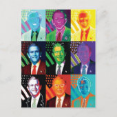 La carte postale des 9 visages de Bush (Devant)
