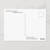 La carte postale des cœurs d'Avondale (Dos)