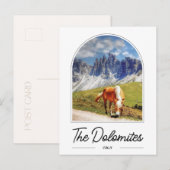 La carte postale des Dolomites Italie (Devant / Derrière)