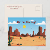 LA CARTE POSTALE DÉSERT MOVVING (Devant / Derrière)