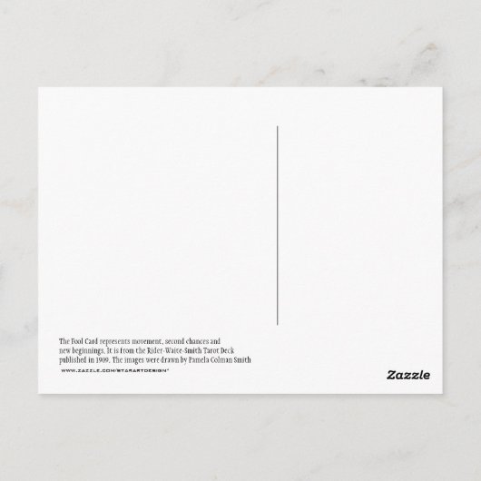 La carte postale d'imbécile (Dos)