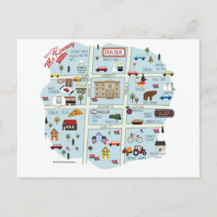 La carte postale du centre-ville McKinney Texas