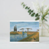 La carte postale du chat au pont de Langlois (Debout devant)