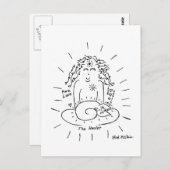 La carte postale du chat guérisseur (Devant / Derrière)