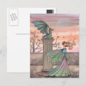 La carte postale du dragon de la Haute Cour (Devant / Derrière)