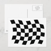 La carte postale du drapeau à damier (Devant / Derrière)