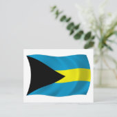 La carte postale du drapeau des Bahamas (Debout devant)