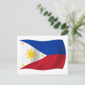 La carte postale du drapeau des Philippines (Debout devant)
