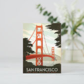 La carte postale du Golden Gate Bridge (Debout devant)