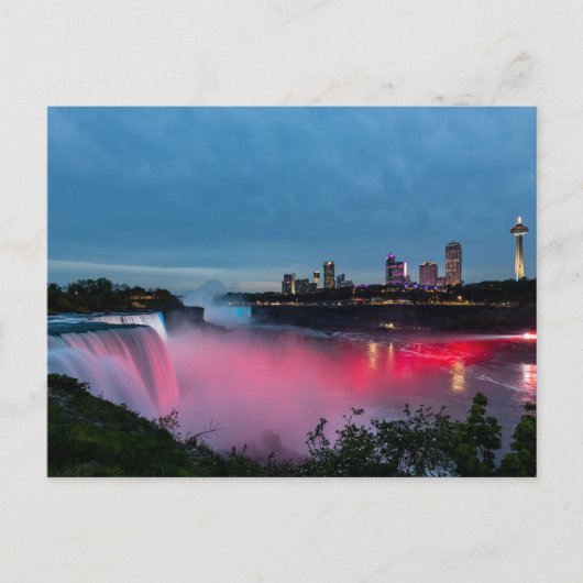 La carte postale du Niagara entre le Canada et les (Devant)