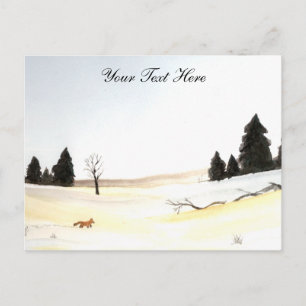 La carte postale du petit renard