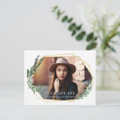 La carte postale géométrique dorée et feuillue du  (Debout devant)