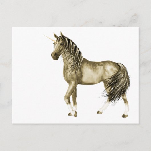 la carte postale Golden Unicorn (Devant)