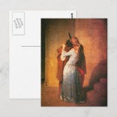 La carte postale Kiss de Francesco Hayez (Devant / Derrière)