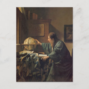 La carte postale L'Astronome de Johannes Vermeer