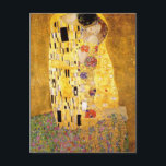 La carte postale Le Baiser de Gustav Klimt<br><div class="desc">Gustav Klimt - Artiste Art Nouveau</div>