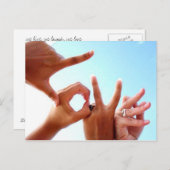 la carte postale LOVE (Devant / Derrière)