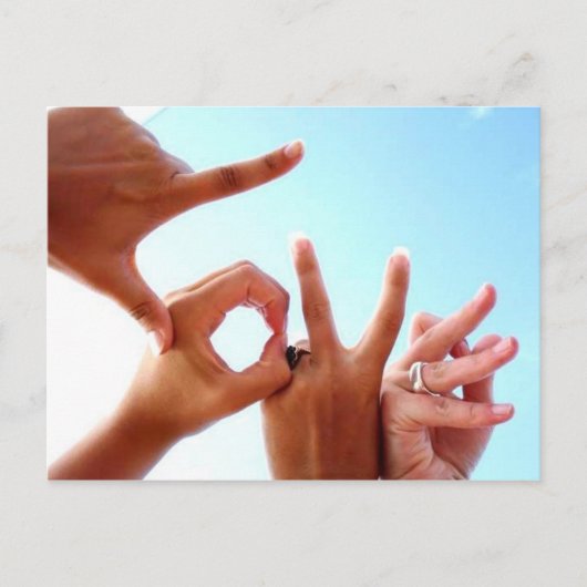 la carte postale LOVE (Devant)