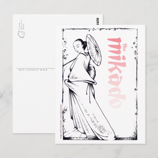 La carte postale Mikado (Devant / Derrière)