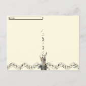 La carte postale musicale Meowy (Dos)