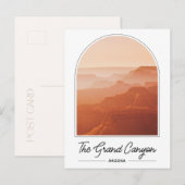 La carte postale photo du Grand Canyon Arizona (Devant / Derrière)