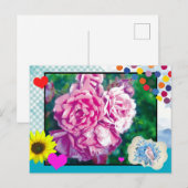 La carte postale Rose (Devant / Derrière)