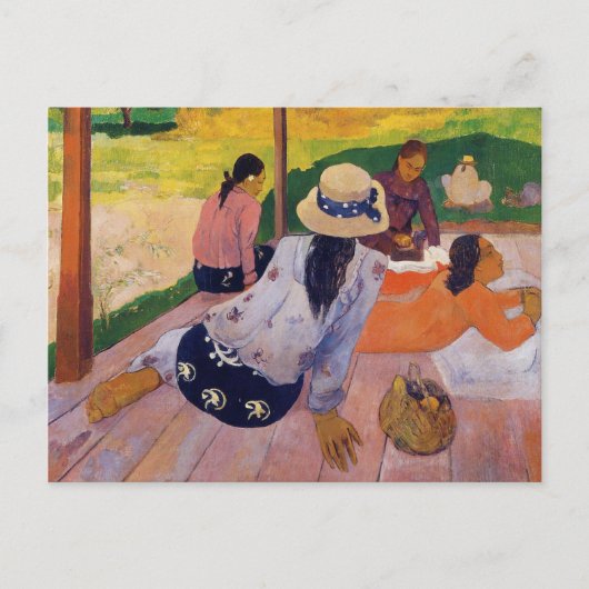 La carte postale Siesta - Paul Gauguin (Devant)