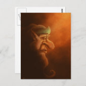 la carte postale unique gnome imaginaire art (Devant / Derrière)