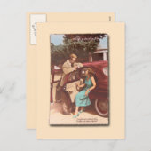 La carte postale vintage 2 de Valentine de (Devant / Derrière)