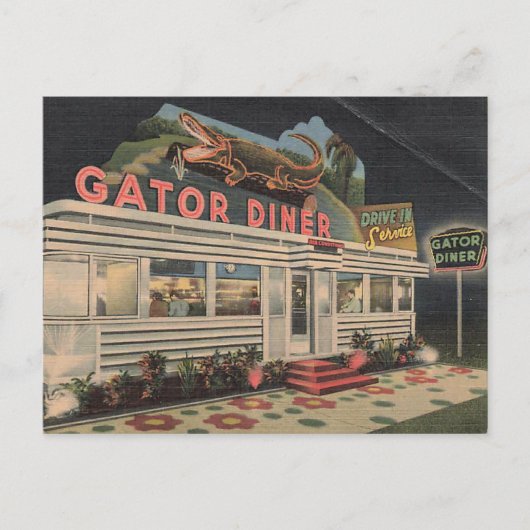 La carte postale vintage du Gator Diner (Devant)