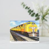 La carte postale vintage Streamliner (Debout devant)