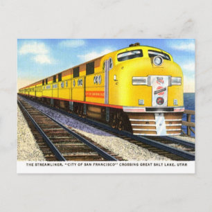 La carte postale vintage Streamliner