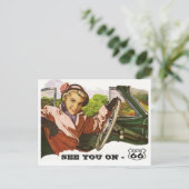 La carte postale vous voient sur l'itinéraire 66 - (Debout devant)