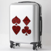 La carte Rose de la reine est costume Sticker (Sur valise)