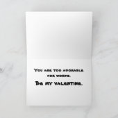 La carte rouge Panda Valentine (Intérieur)