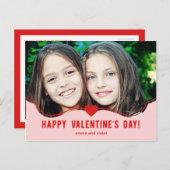 La carte Saint-Valentin tout simplement adorable (Devant / Derrière)