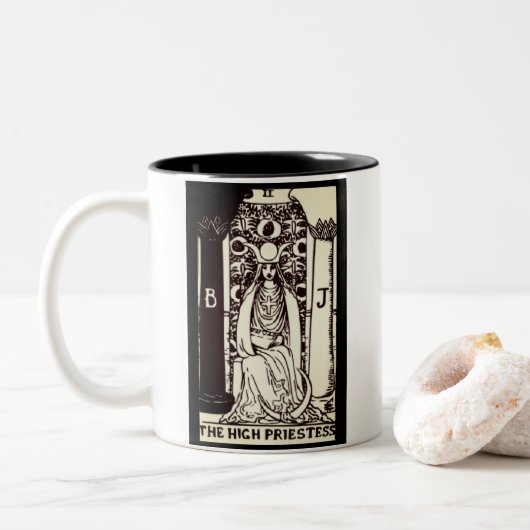 la carte tarot de la grande prêtresse | mug (Avec donut)